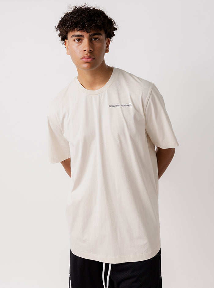 Pursuit Track Tee in White