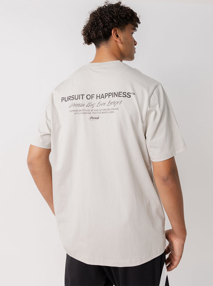 Pursuit Track Tee in White