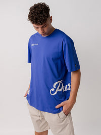 Dream Big Track Tee in Royal Blue