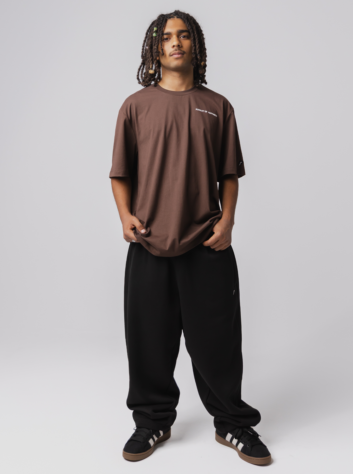Straight Sweatpant in Court Black