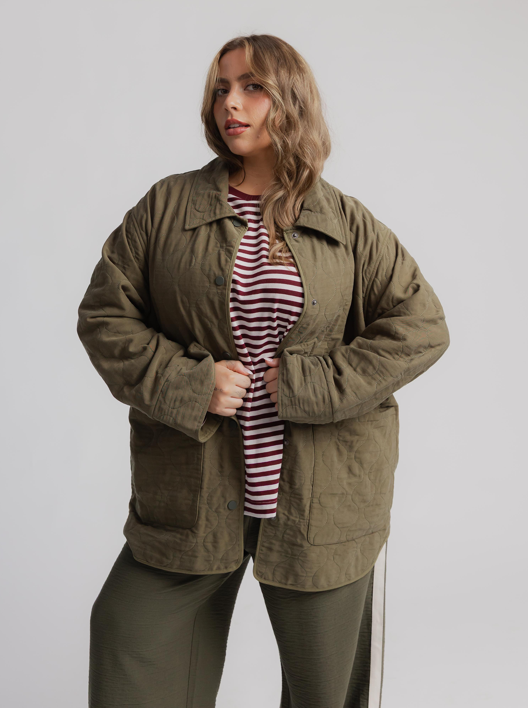 Collared Quilted Jacket