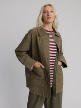 Collared Quilted Jacket