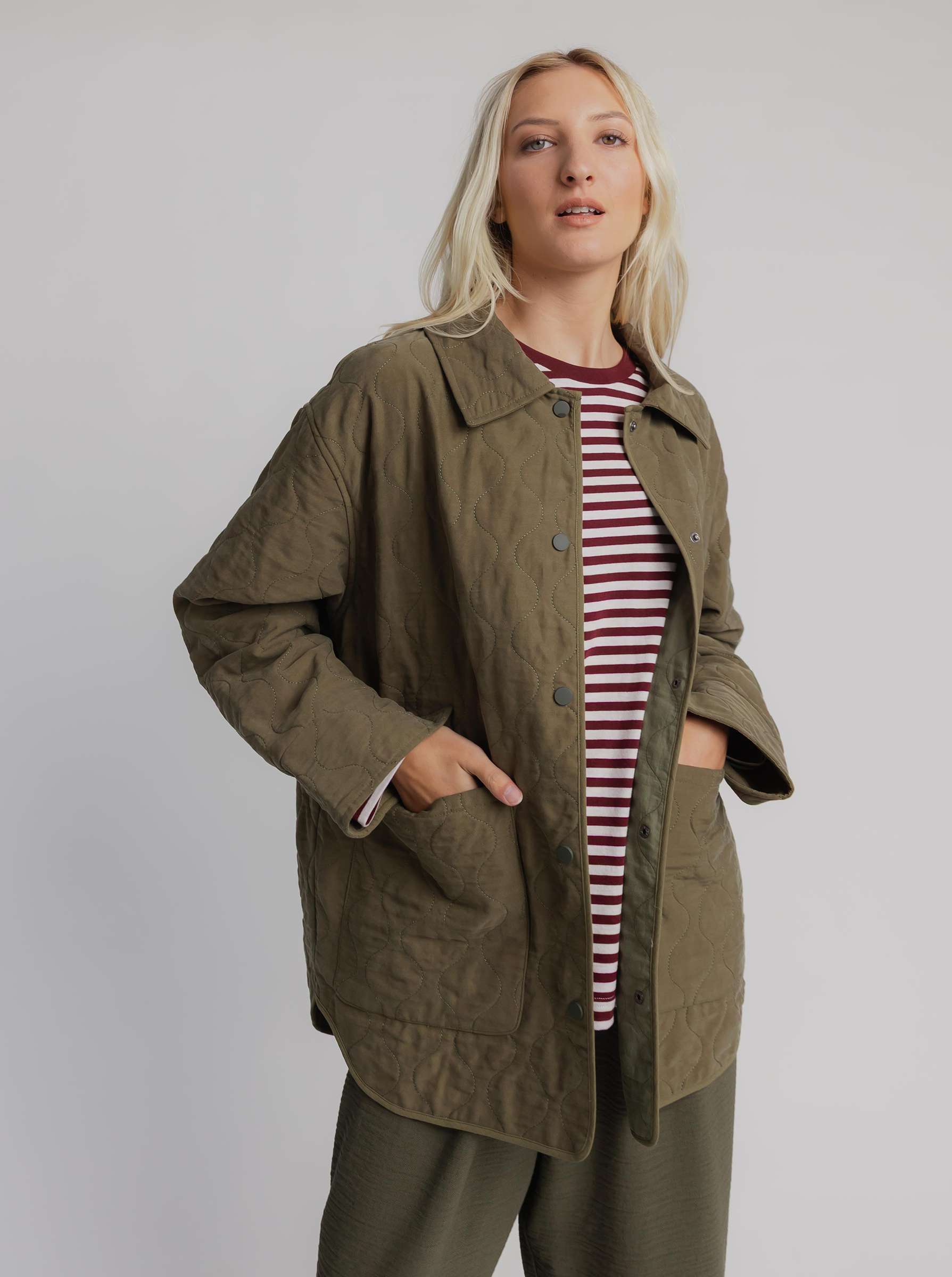 Collared Quilted Jacket