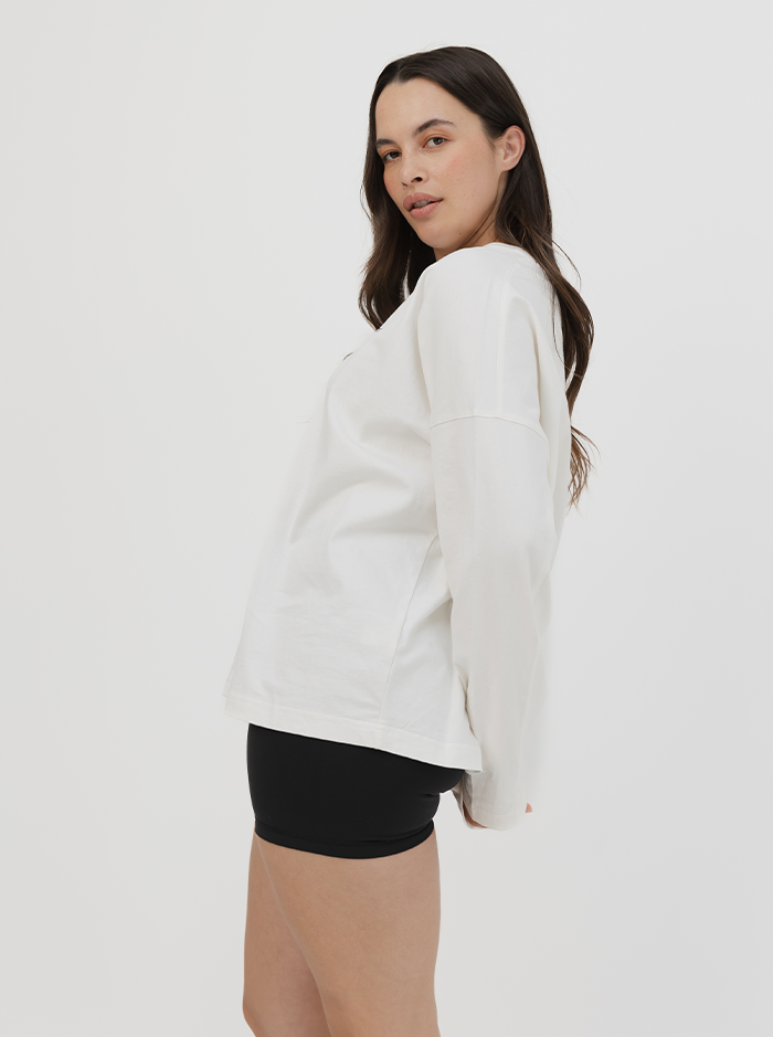 Essential Long Sleeve In White