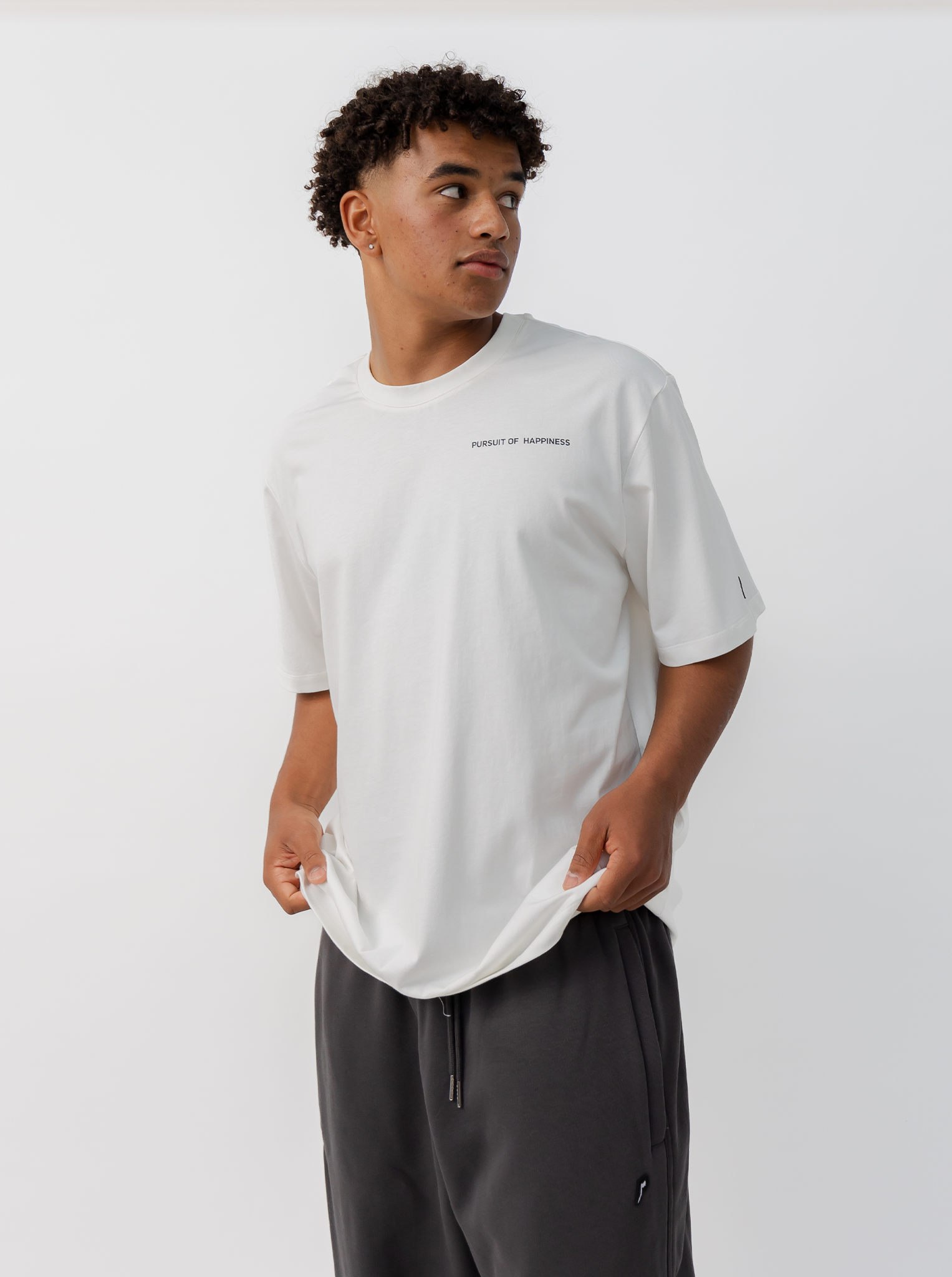 Dream Big Track Tee in White