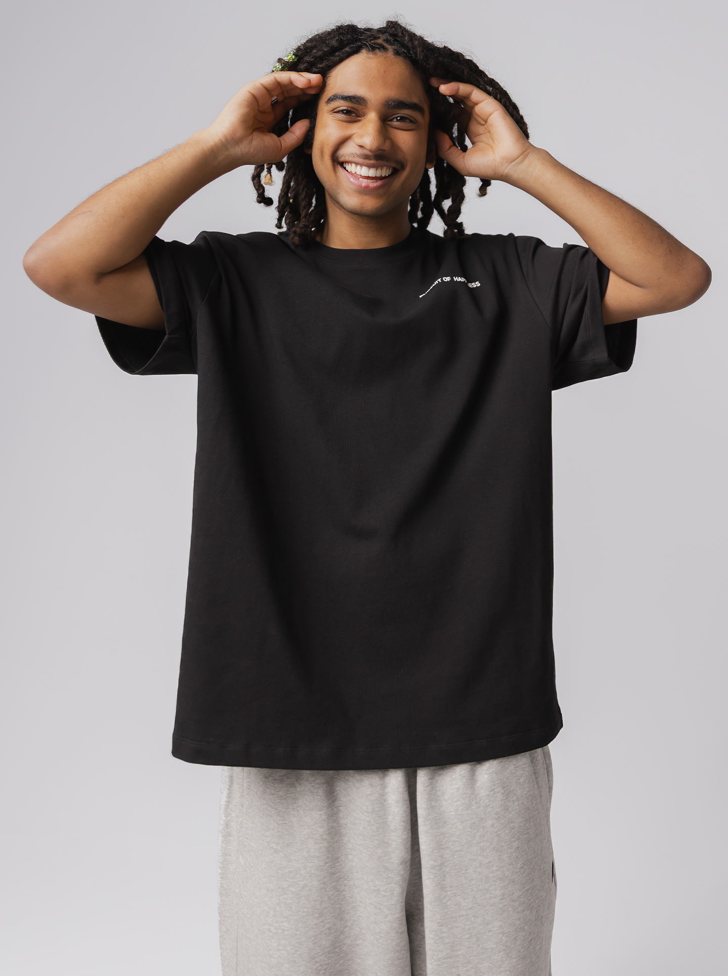 Classic Logo Heavyweight Track Tee in Court Black