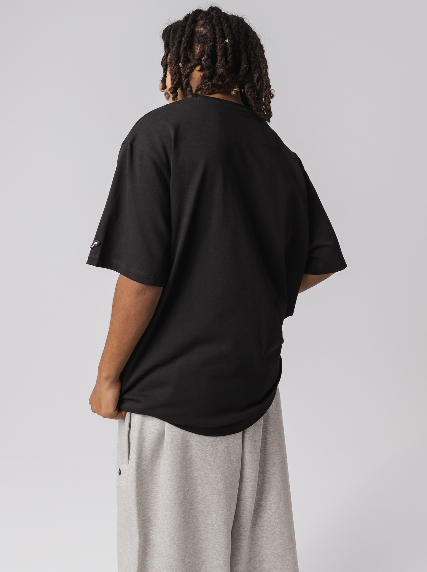 Classic Logo Heavyweight Track Tee in Court Black
