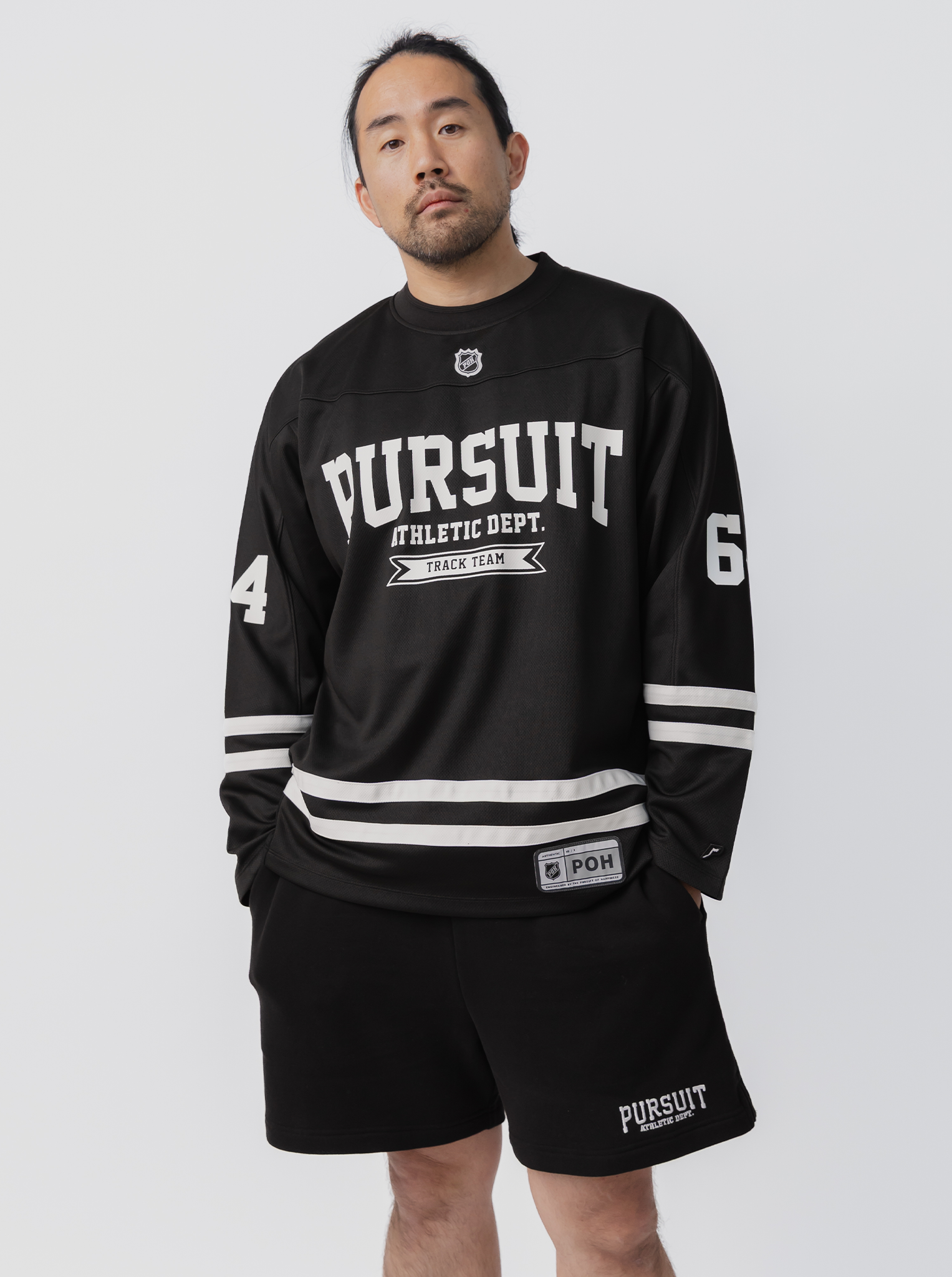 Varsity Hockey Jersey in Court Black