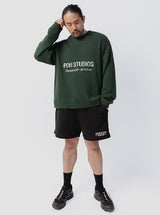 Pursuit Embroidered Knit in Stadium Green