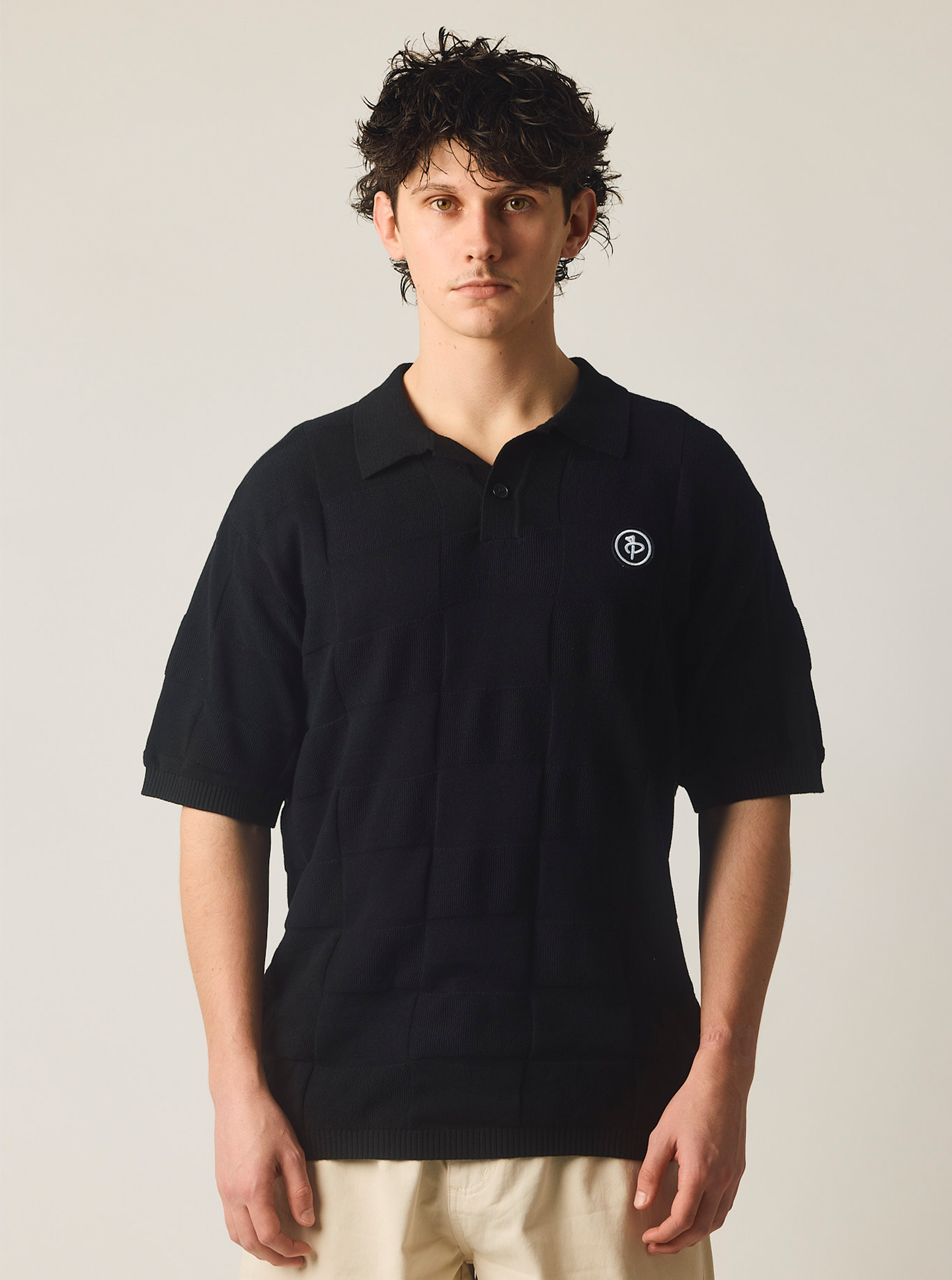 Check Knit Polo
