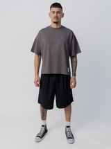 Heavyweight Boxy Tee in Concrete