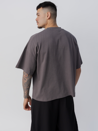Heavyweight Boxy Tee in Concrete