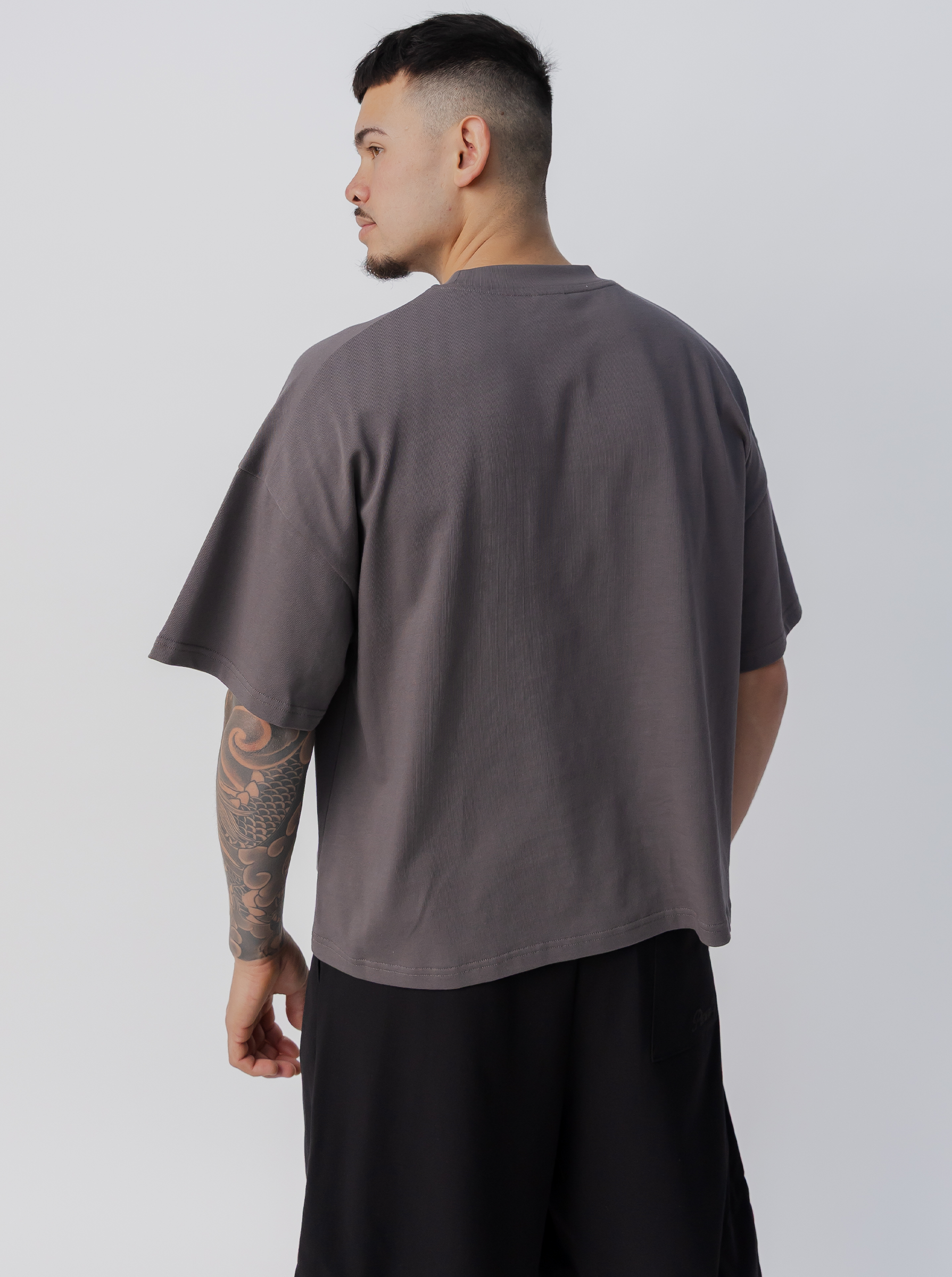 Heavyweight Boxy Tee in Concrete