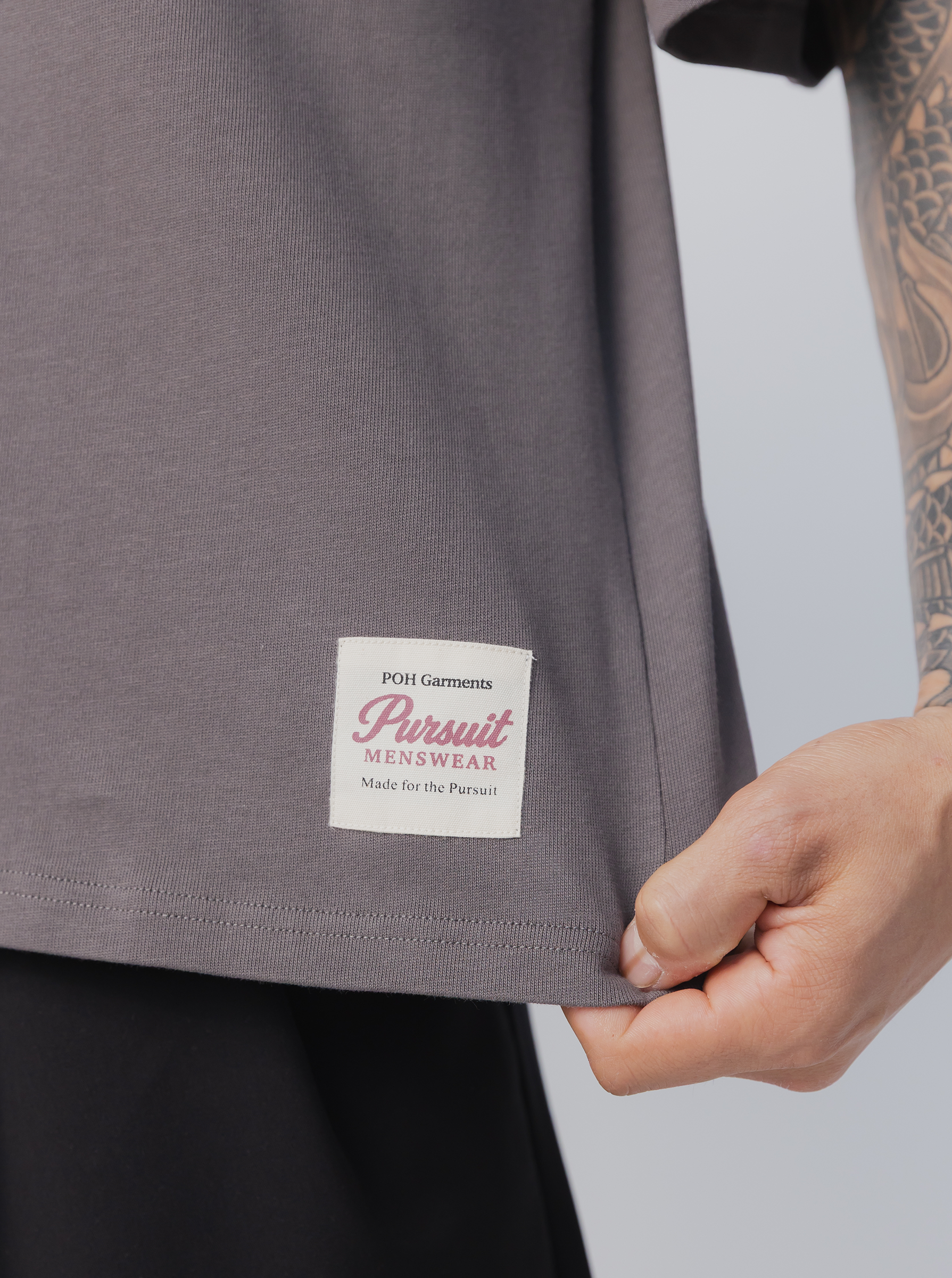 Heavyweight Boxy Tee in Concrete