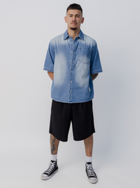 Drift Denim Shirt in Light Wash Denim