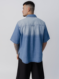 Drift Denim Shirt in Light Wash Denim