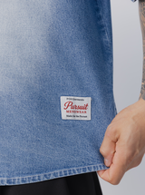 Drift Denim Shirt in Light Wash Denim