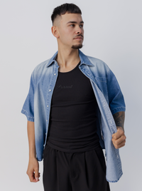 Drift Denim Shirt in Light Wash Denim