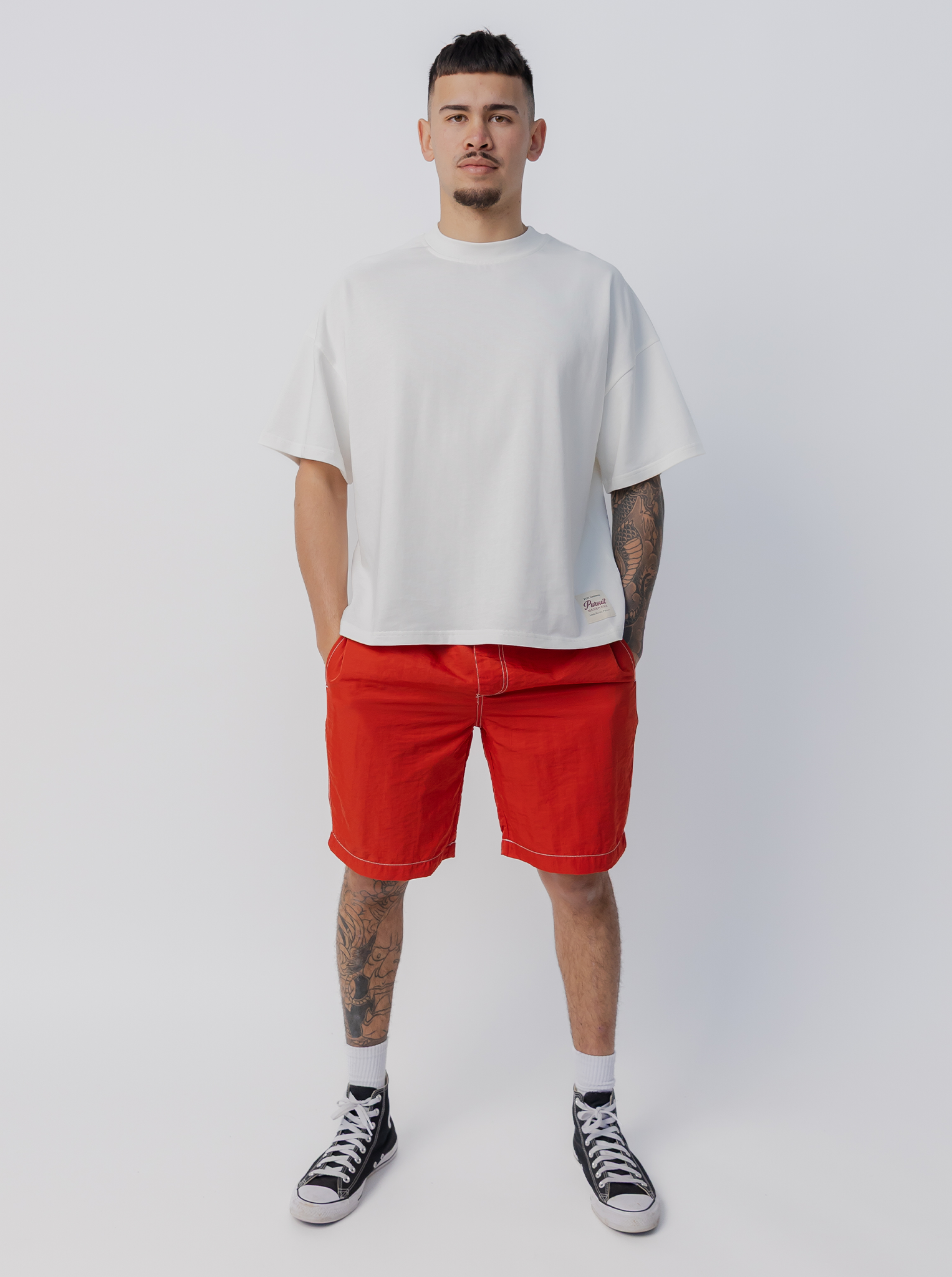 Balance Short in Crimson Red