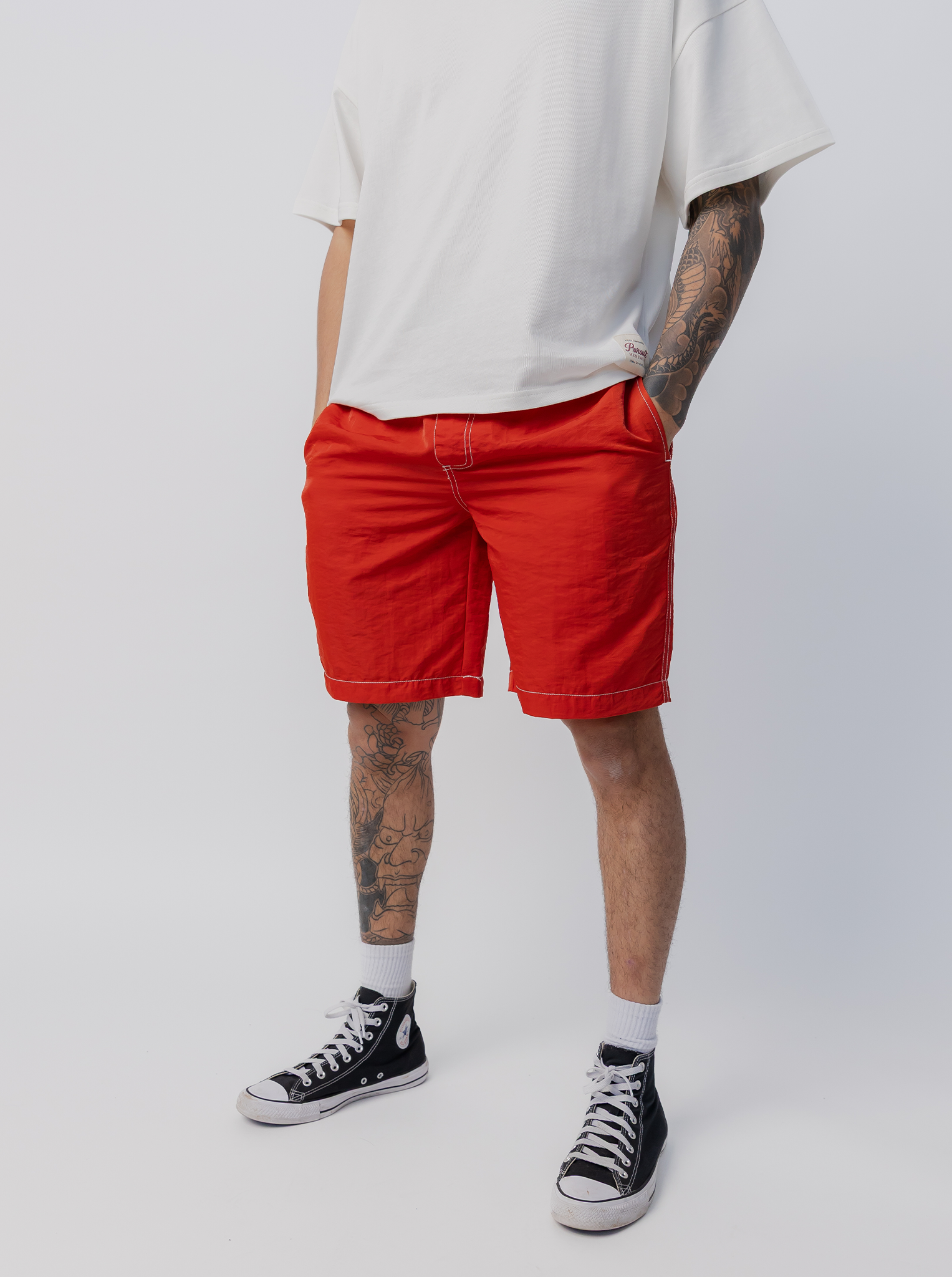 Balance Short in Crimson Red