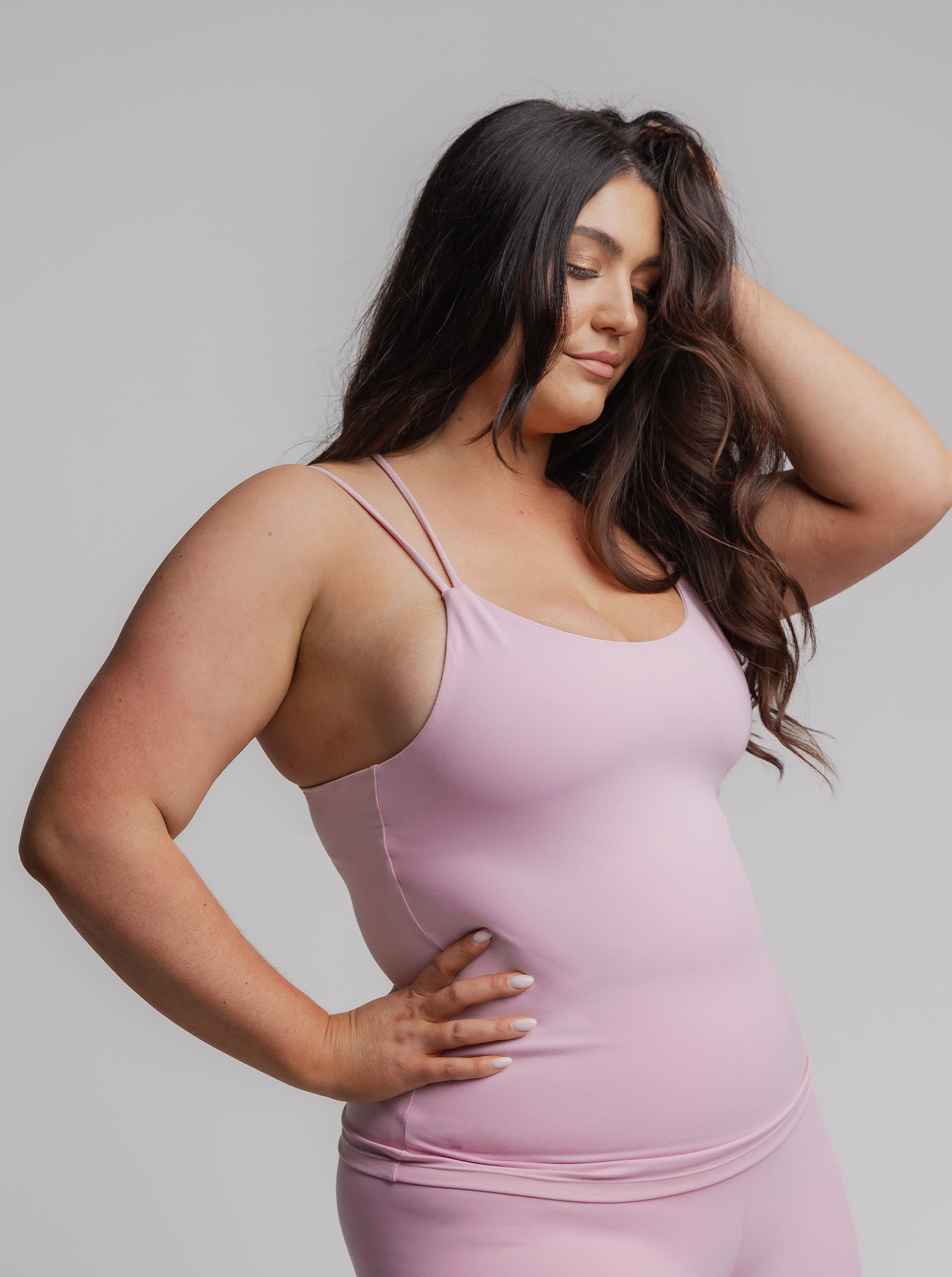 Mellow Strappy Tank in Ballerina