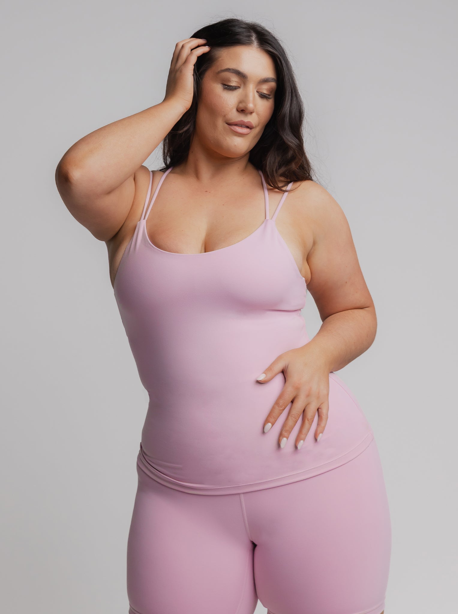 Mellow Strappy Tank in Ballerina