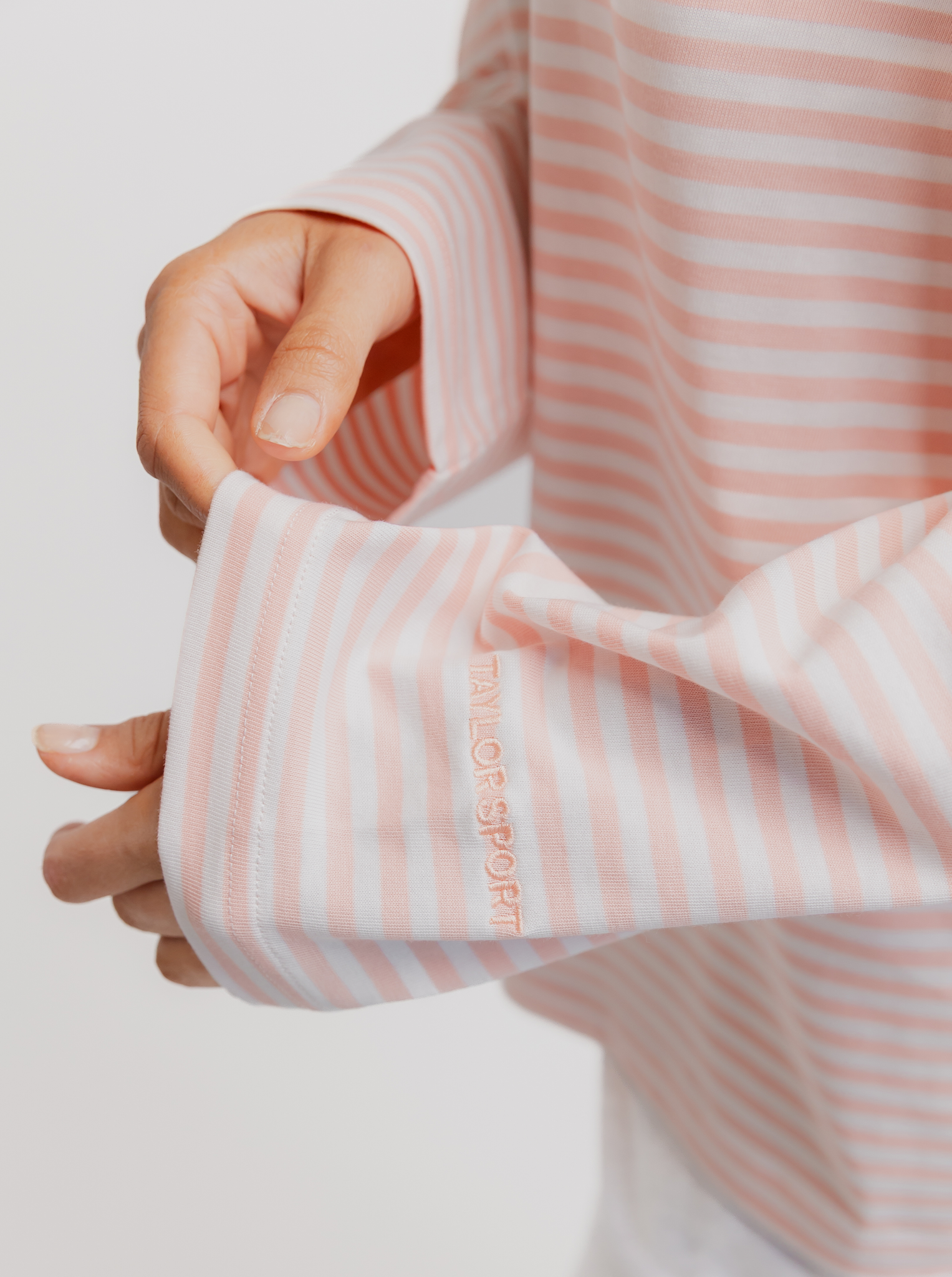 Essential Long Sleeve in Pink Stripe