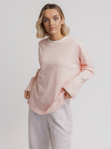 Essential Long Sleeve in Pink Stripe