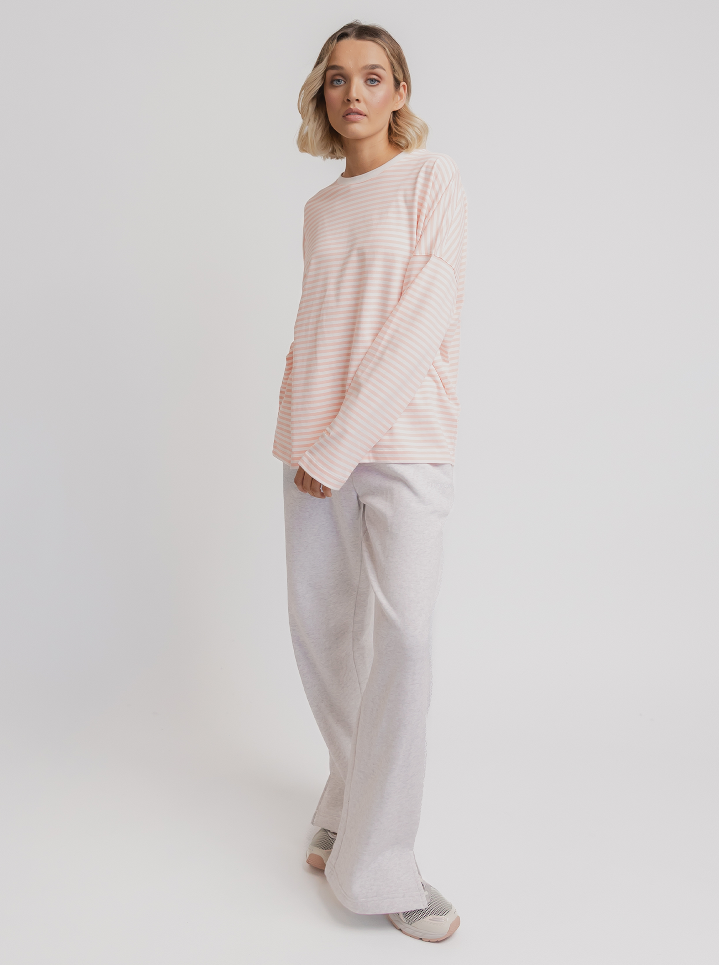 Essential Long Sleeve in Pink Stripe