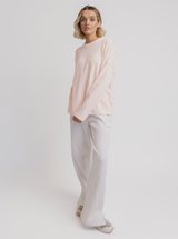 Essential Long Sleeve in Pink Stripe