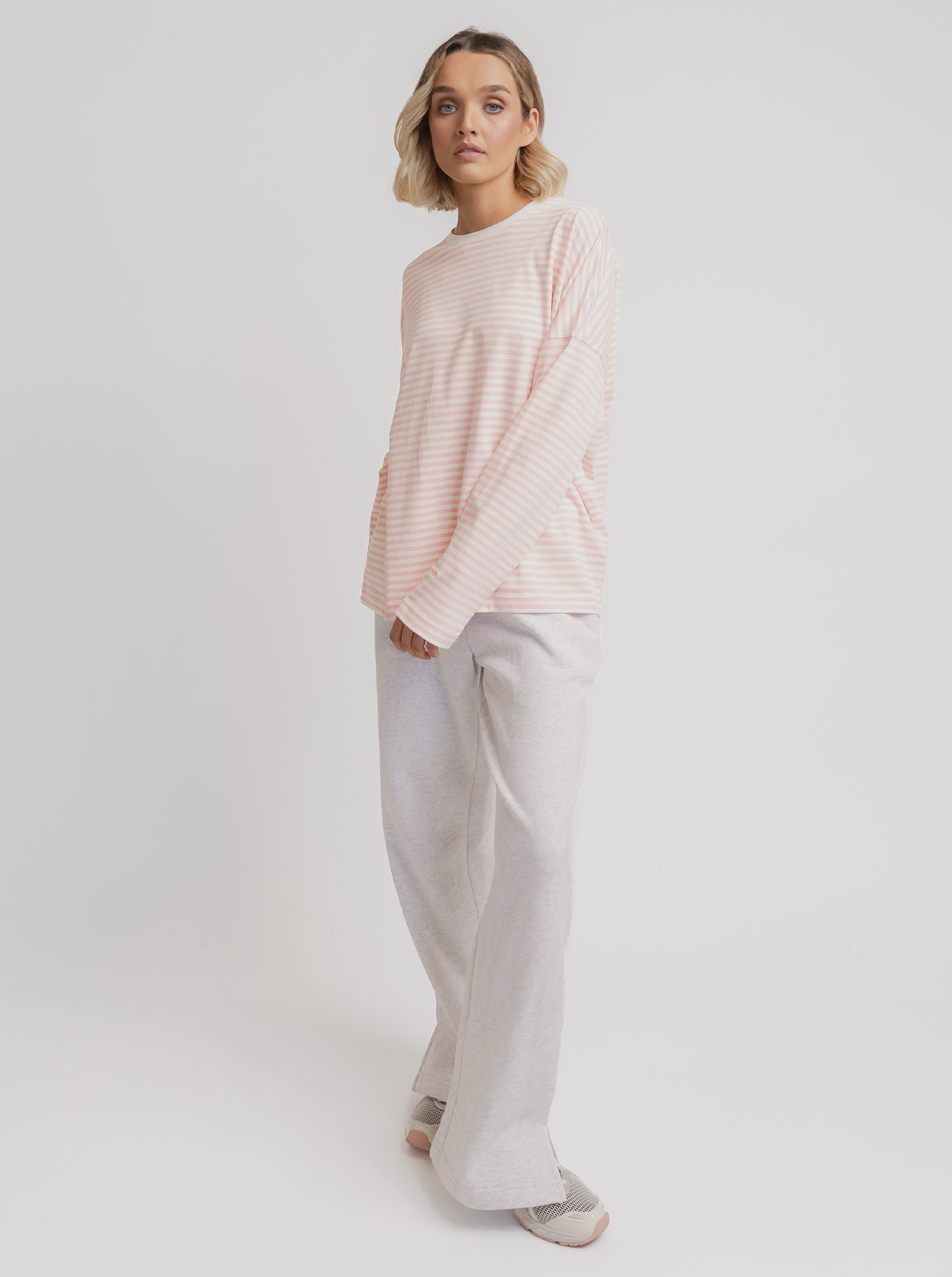 Essential Long Sleeve in Pink Stripe