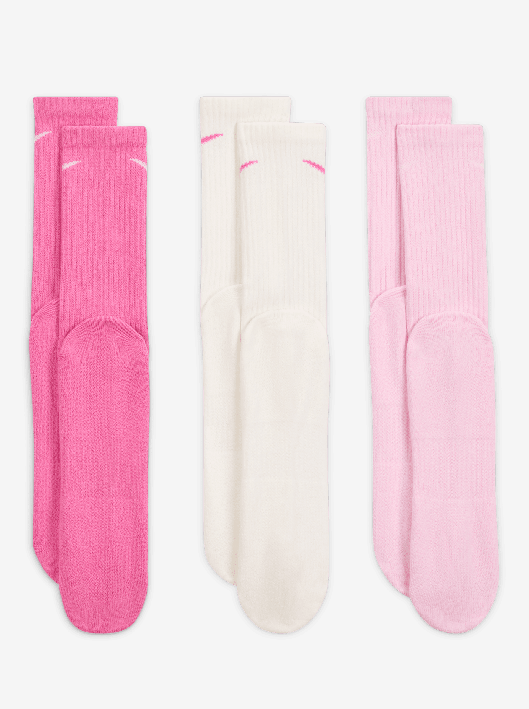 Cushioned Crew Socks 3 Pack Unisex