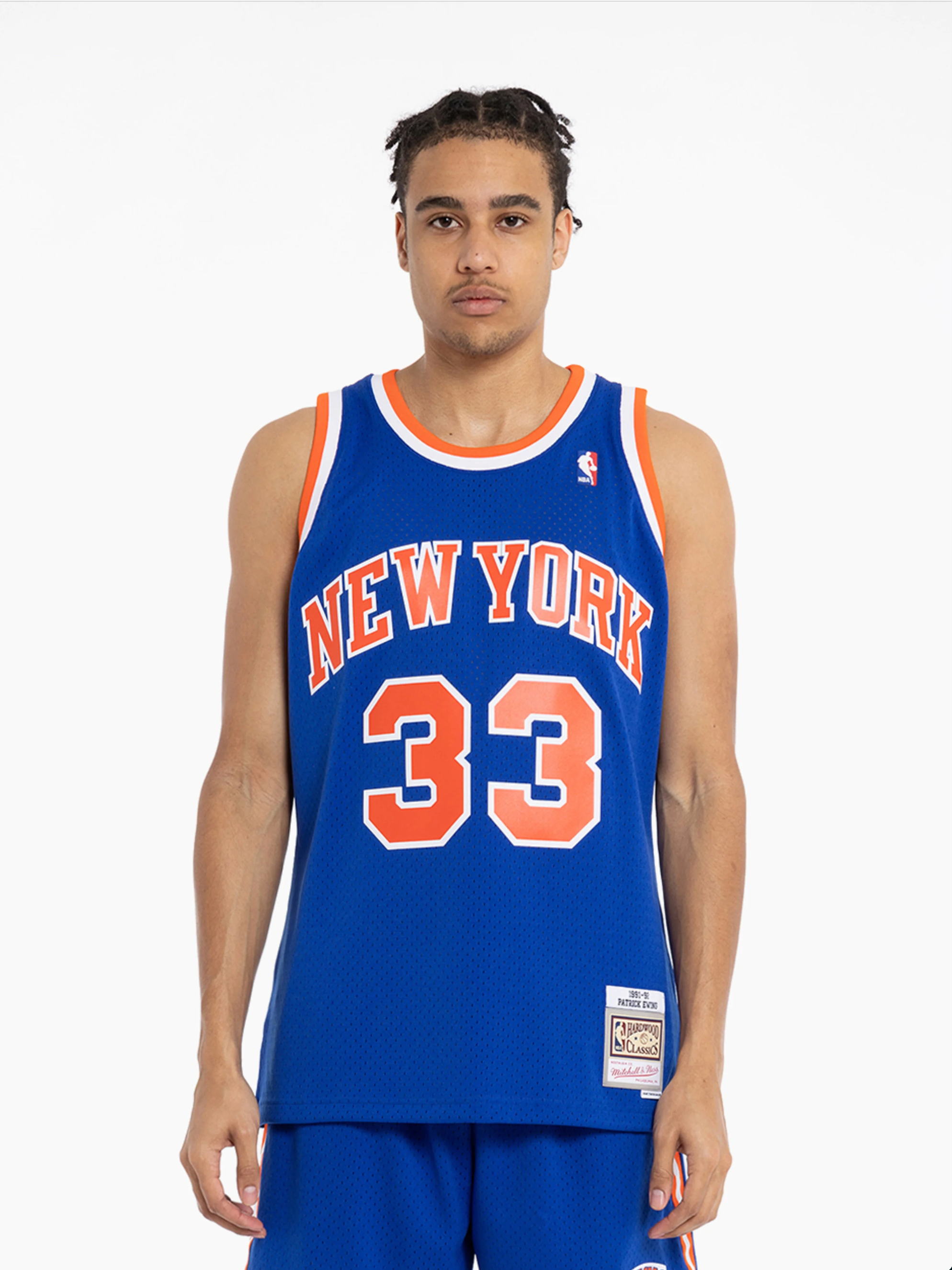 New York Knicks Patrick Ewing Road Swingman Jersey