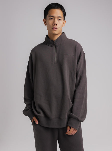 Quarter Zip in Washed Black – Stirling Sports