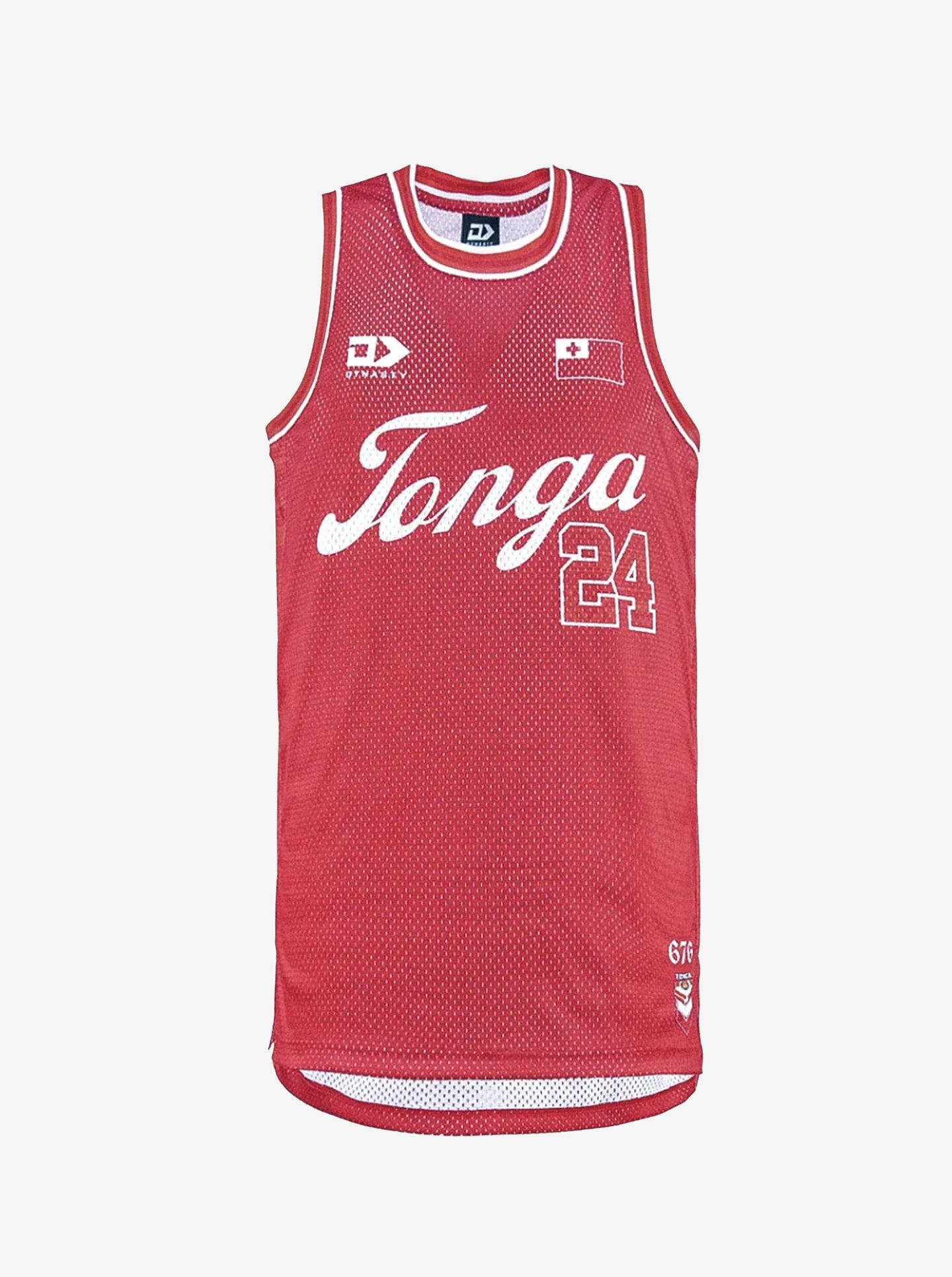 2024 Tonga Rugby League Men's Basketball Singlet