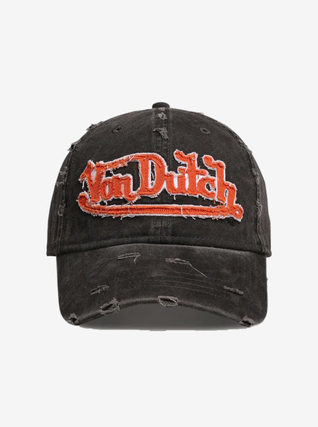 Shop Von Dutch Dad Hat in Washed Black | Stirling Sports NZ