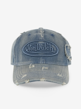 Distressed Denim Dad Cap