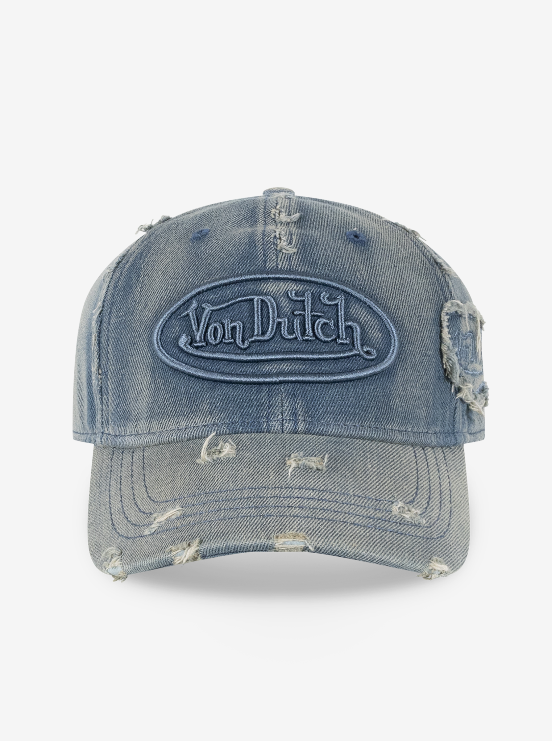 Distressed Denim Dad Cap