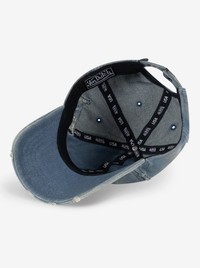 Distressed Denim Dad Cap