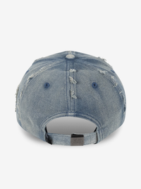 Distressed Denim Dad Cap