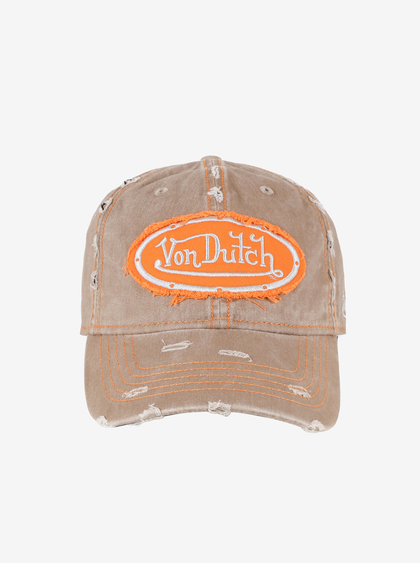 Contrast Distressed Dad Cap