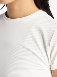 Ribbed Fitted T-Shirt