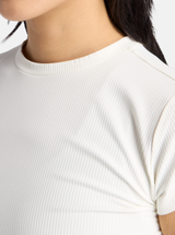 Ribbed Fitted T-Shirt