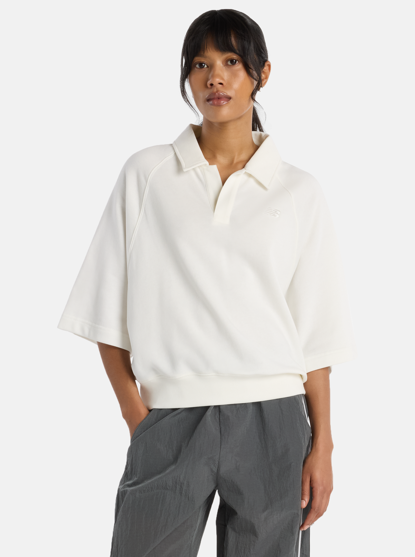 Coastal Fleece Oversized Polo