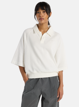 Coastal Fleece Oversized Polo