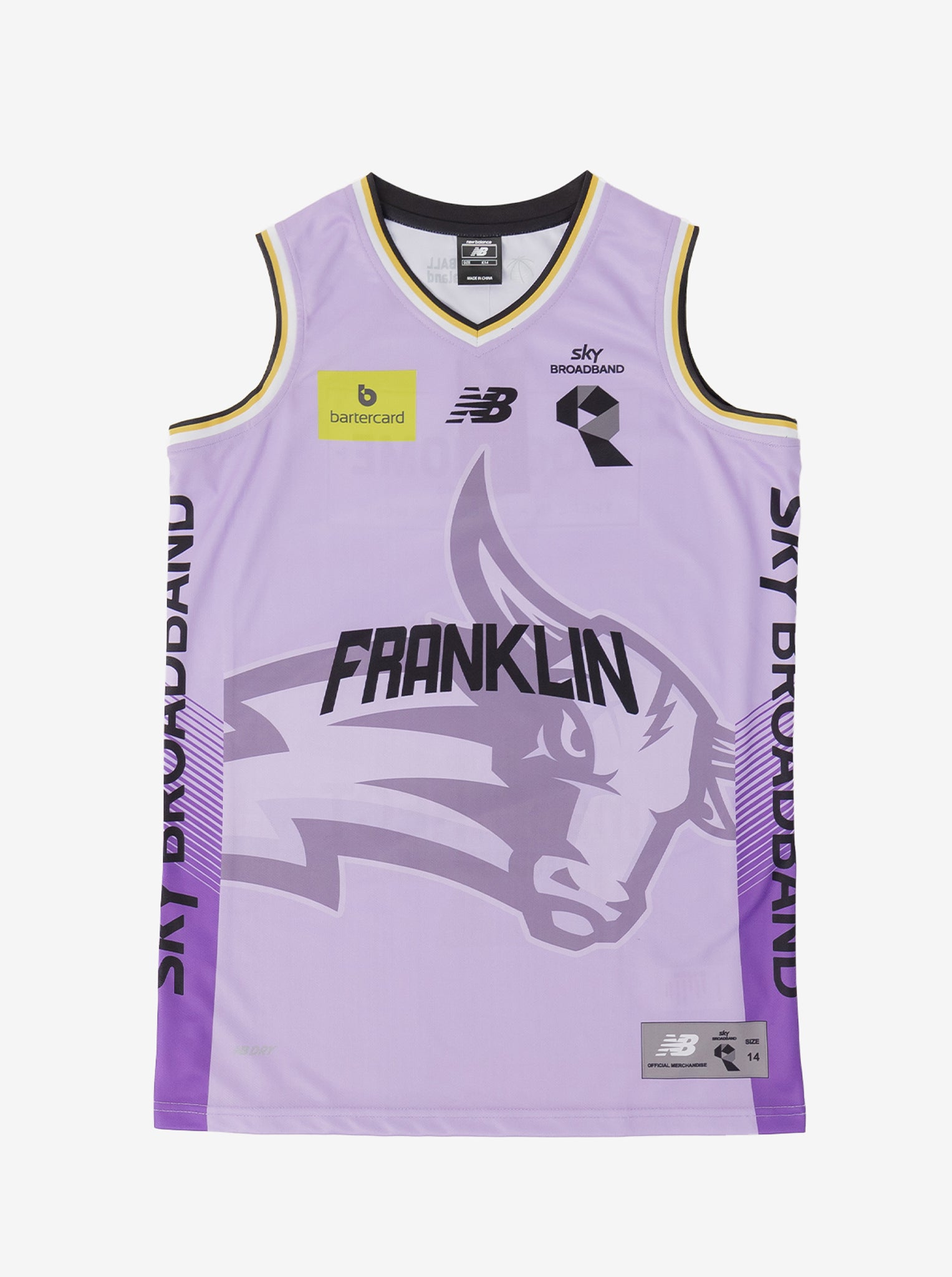 NZNBL Franklin Bulls City Edition Rapid League Singlet Youth